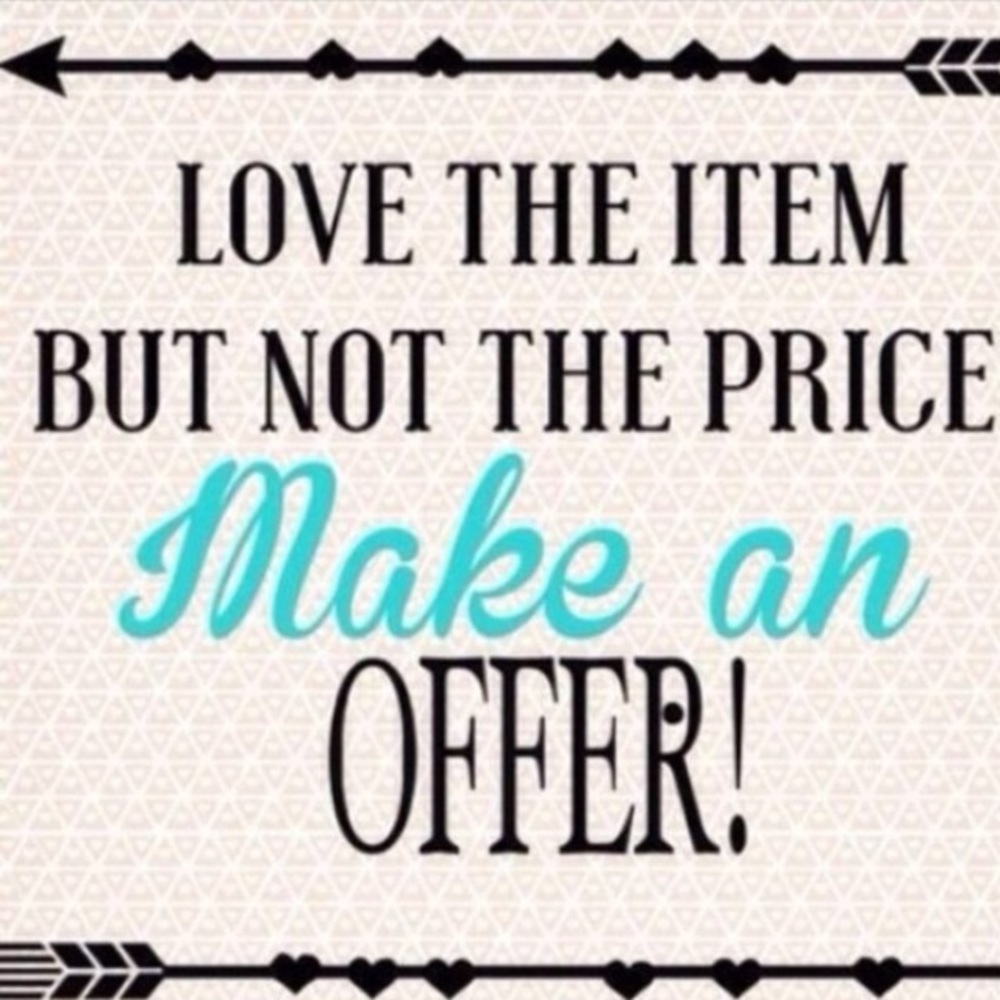 All reasonable offers will be considered 😊